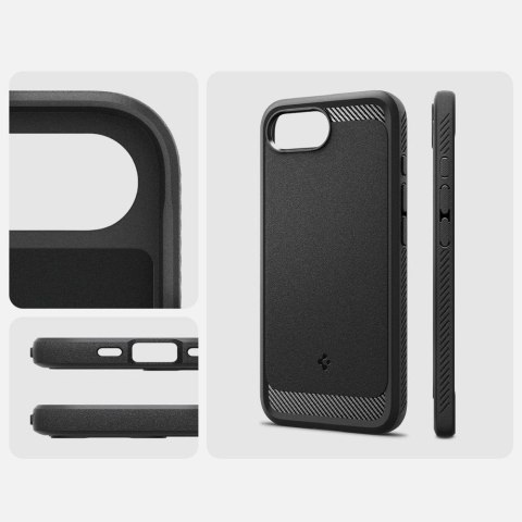 SPIGEN Etui RUGGED ARMOR MAG kompatybilny z MagSafe do iPhone 16E matte black