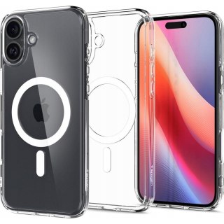 SPIGEN Etui ULTRA HYBRID MAG kompatybilny z MagSafe do iPhone 16 Plus white