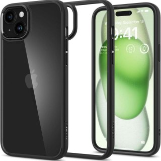SPIGEN Etui ULTRA HYBRID do iPhone 15 Plus matte black