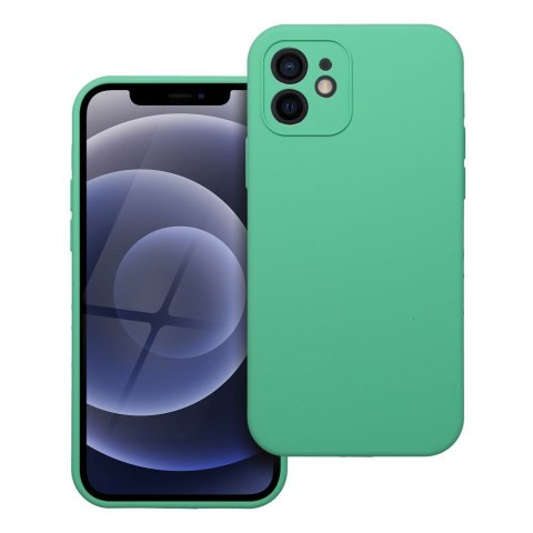 Futerał SILICONE 2mm do IPHONE 12 miętowy