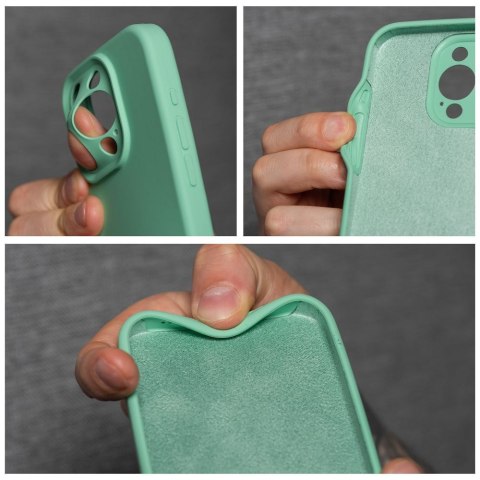 Futerał SILICONE 2mm do IPHONE 12 miętowy
