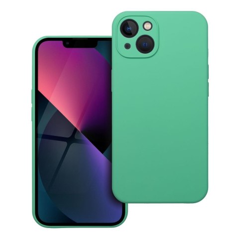 Etui SILICONE 2mm do iPhone 13 miętowy