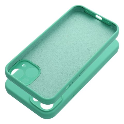 Etui SILICONE 2mm do iPhone 13 miętowy