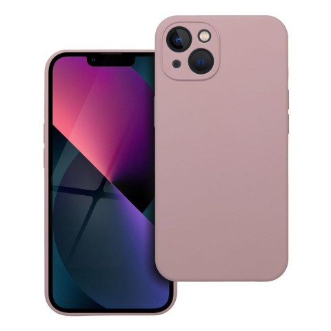 Etui SILICONE 2mm do iPhone 13 pudrowy róż