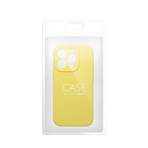 Etui SILICONE 2mm do iPhone 13 żółty