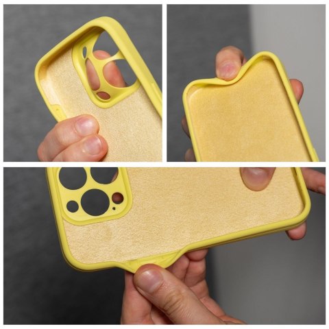 Etui SILICONE 2mm do iPhone 13 żółty