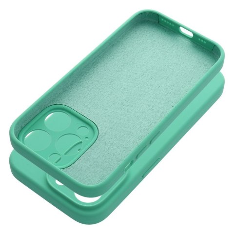 Etui SILICONE 2mm do iPhone 14 Pro miętowy
