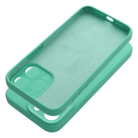 Etui SILICONE 2mm do iPhone 15 Pro Max miętowy