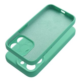 Etui SILICONE 2mm do iPhone 15 Pro miętowy
