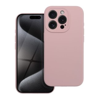Etui SILICONE 2mm do iPhone 16 Pro pudrowy róż