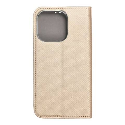 Etui SMART CASE Book do iPhone 14 Pro złoty