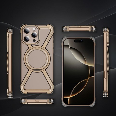 Etui TITANIUM Escort do iPhone 13 / 14 pustynny złoty