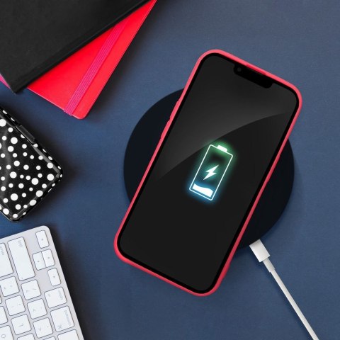 Futerał SILICONE do IPHONE 12 / 12 Pro brzoskwiniowy