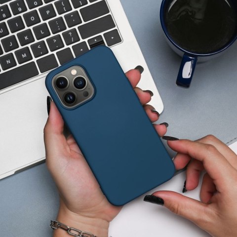 Etui SILICONE do iPhone 13 niebieski