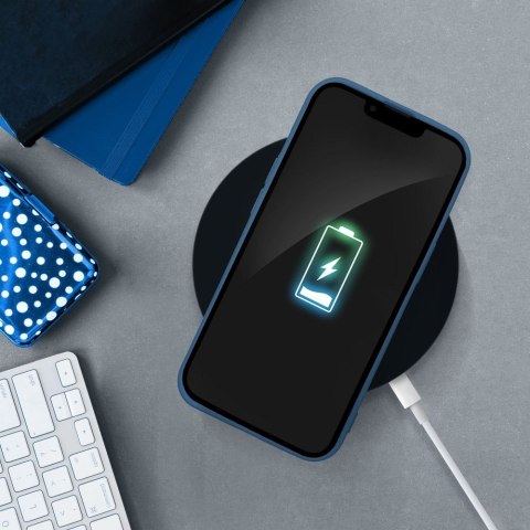 Etui SILICONE do iPhone 14 Pro niebieski