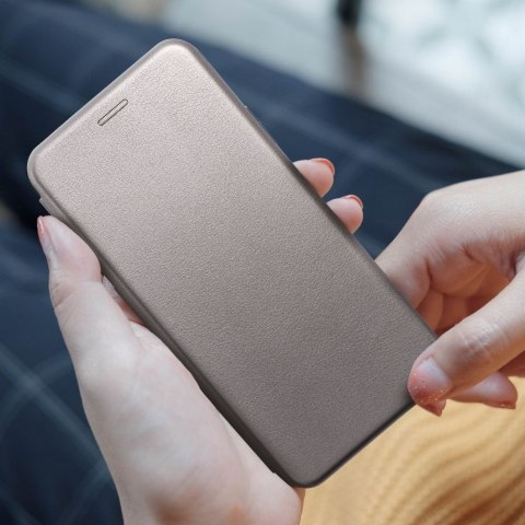 Etui ELEGANCE Book do iPhone 15 Pro Max stalowy