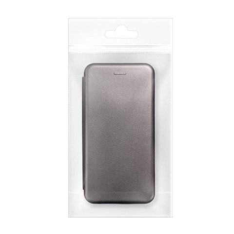 Etui ELEGANCE Book do iPhone 15 Pro Max stalowy