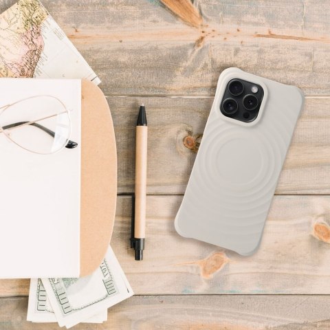 Silicone Zephyr Mag Cover kompatybilny z MagSafe do iPhone 14 PLUS biały