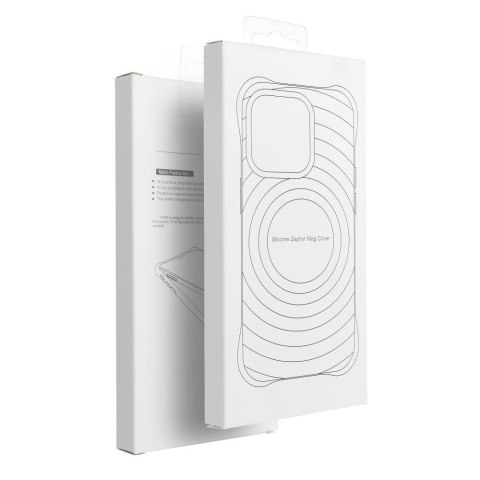 Silicone Zephyr Mag Cover kompatybilny z MagSafe do iPhone 14 PLUS biały