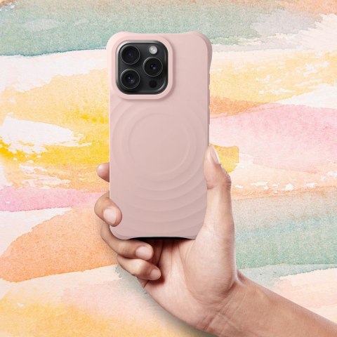 Silicone Zephyr Mag Cover kompatybilny z MagSafe do iPhone 14 PLUS różowy