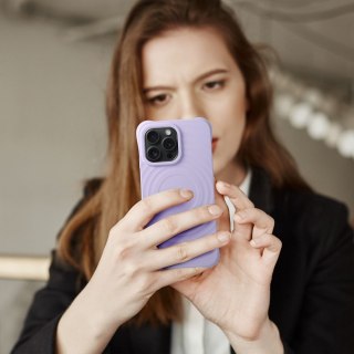 Silicone Zephyr Mag Cover kompatybilny z MagSafe do iPhone 16 PRO liliowy