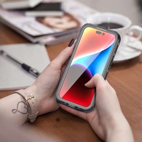 Etui wodoodporny SHELLBOX DOT kompatybilny z MagSafe do iPhone 15 Pro Max czarny