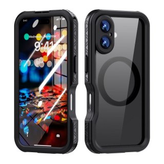 Etui wodoodporny SHELLBOX GT kompatybilny z MagSafe do iPhone 16 czarny