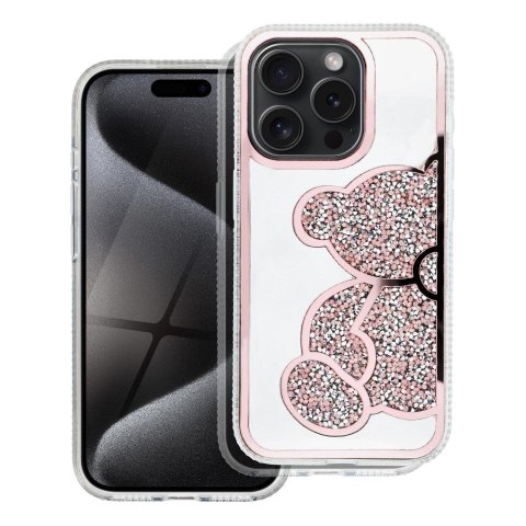 Etui TEDDY BEAR do iPhone 13 różowy