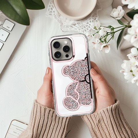 Etui TEDDY BEAR do iPhone 13 różowy