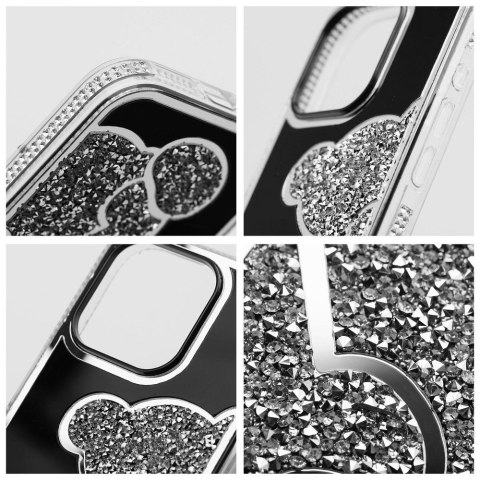 Etui TEDDY BEAR do iPhone 13 srebrny