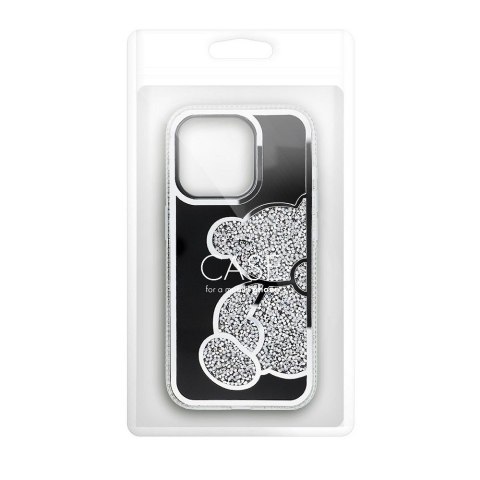 Etui TEDDY BEAR do iPhone 13 srebrny