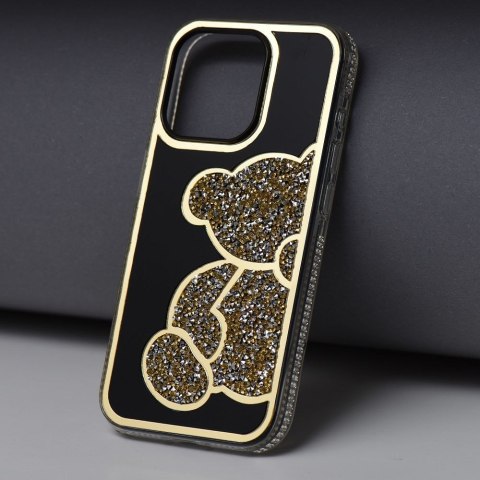 Etui TEDDY BEAR do iPhone 13 złoty