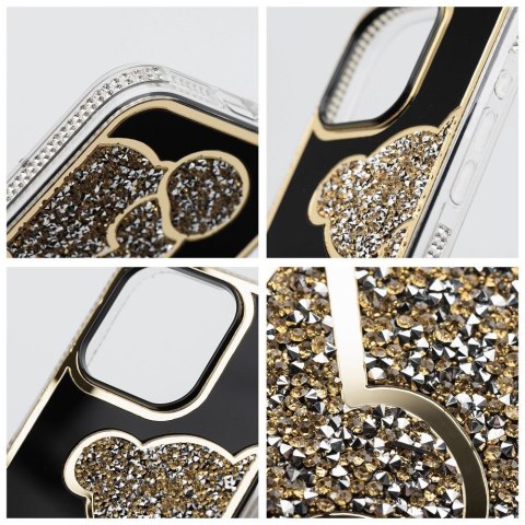 Etui TEDDY BEAR do iPhone 14 Pro złoty