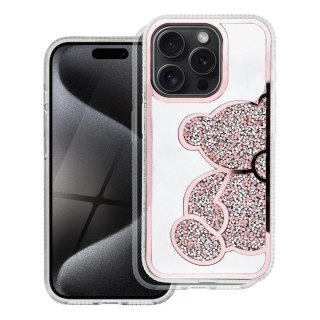 Etui TEDDY BEAR do iPhone 16 różowy