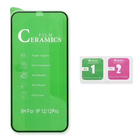5D Full Glue Ceramic Glass - do iPhone 15 czarny