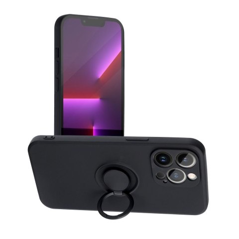 Etui SILICONE RING do iPhone 12 Pro Max czarny