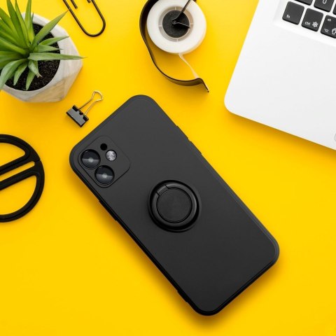 Etui SILICONE RING do iPhone 14 Plus czarny