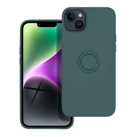 Etui SILICONE RING do iPhone 14 Plus zielony