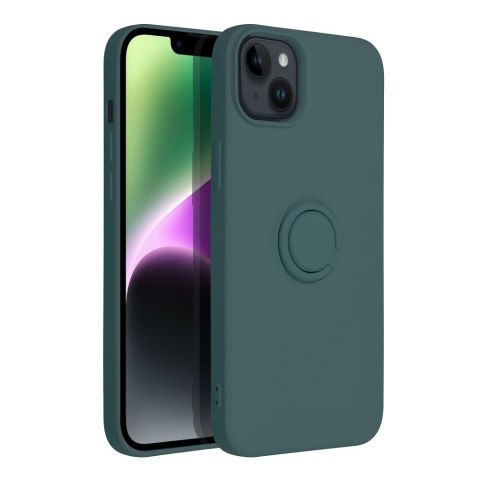 Etui SILICONE RING do iPhone 14 Plus zielony