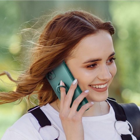 Etui SILICONE RING do iPhone 14 Plus zielony