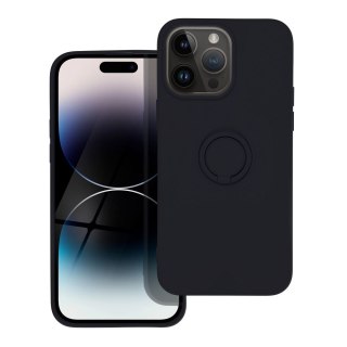Etui SILICONE RING do iPhone 14 Pro Max czarny