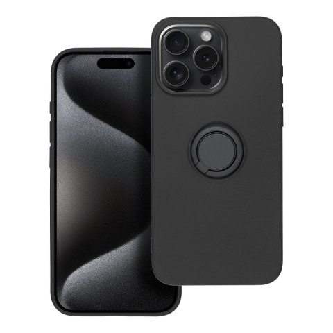 Etui SILICONE RING do iPhone 15 Pro Max czarny