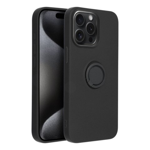 Etui SILICONE RING do iPhone 15 Pro Max czarny