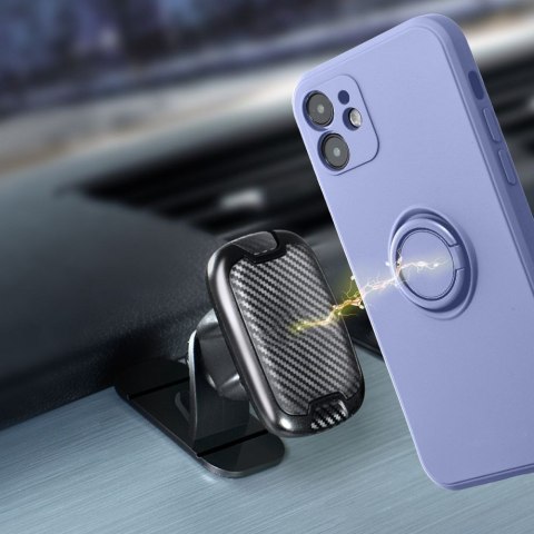 Etui SILICONE RING do iPhone 15 Pro Max fioletowy