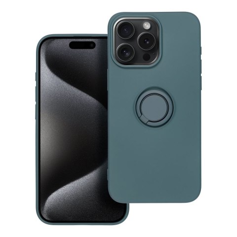 Etui SILICONE RING do iPhone 15 Pro Max zielony