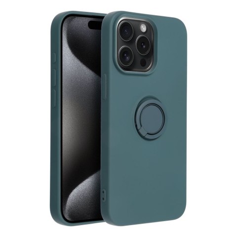 Etui SILICONE RING do iPhone 15 Pro Max zielony