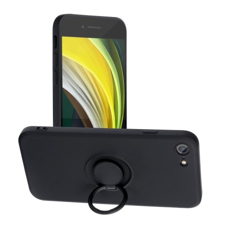 Etui SILICONE RING do iPhone 7 / 8 / SE 2020 / SE 2022 czarny