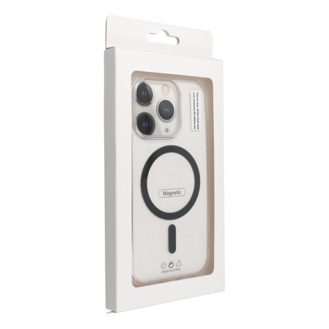 Drop Glue Colorful Ring Mag Cover kompatybilny z MagSafe pasuje do IPHONE 12 / 12 PRO czarny