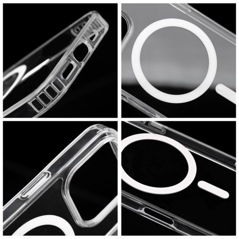 Drop Glue Colorful Ring Mag Cover kompatybilny z MagSafe pasuje do iPhone 13 biały