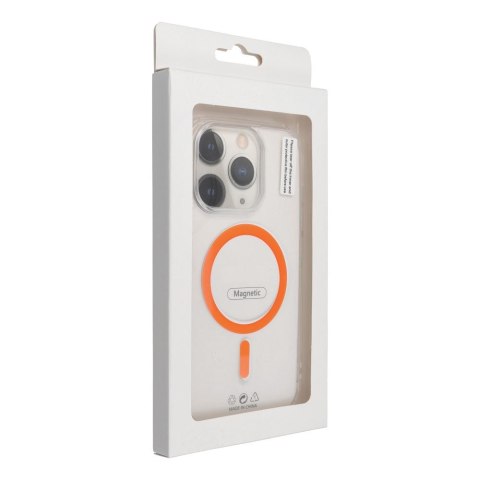 Drop Glue Colorful Ring Mag Cover kompatybilny z MagSafe pasuje do iPhone 13 pomarańczowy
